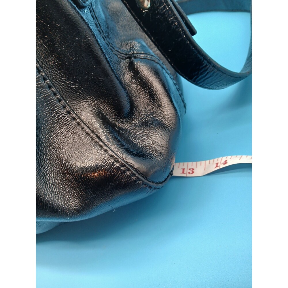 Kate Spade New York Glossy Patent Leather Handbag Black w Shoulder & Tote Straps - Picture 12 of 16